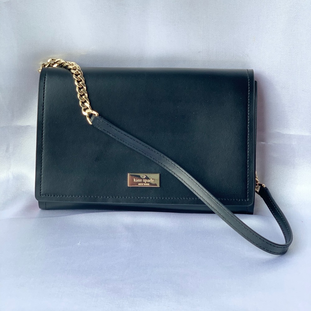 Kate Spade Black Leather Shoulder Bag